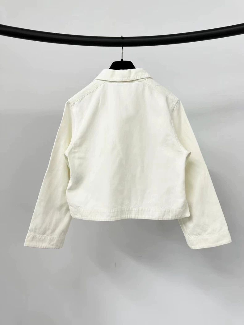 Loro Piana LORO PIANA White pocket embroidered top Size XS / US 0-2 / IT 36-38 - 2 Thumbnail