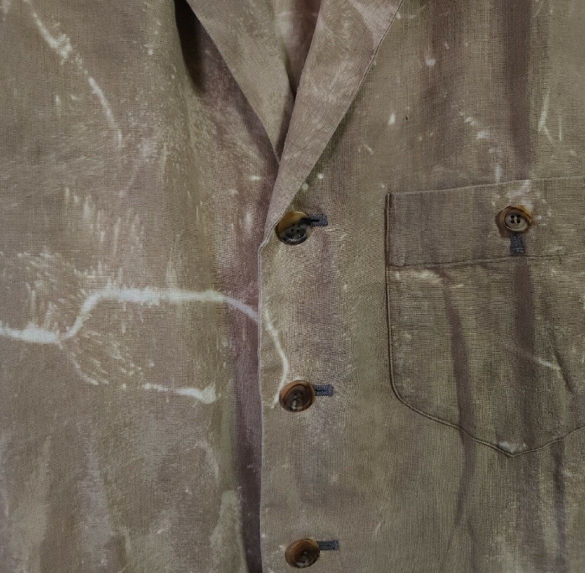 Issey Miyake ISSEY MIYAKE MEN 1999ss linen Jacket Size 44L - 3 Thumbnail