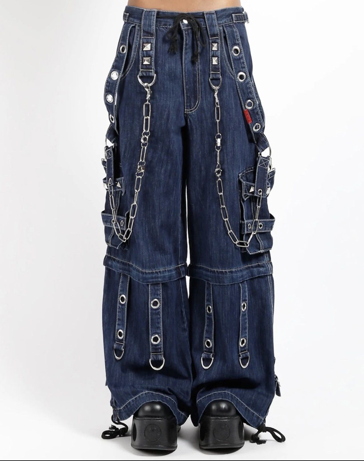 Tripp NYC TRIPP NYC "SUPER O-RING PANT BLUE DENIM" Size US 31 - 7 Thumbnail