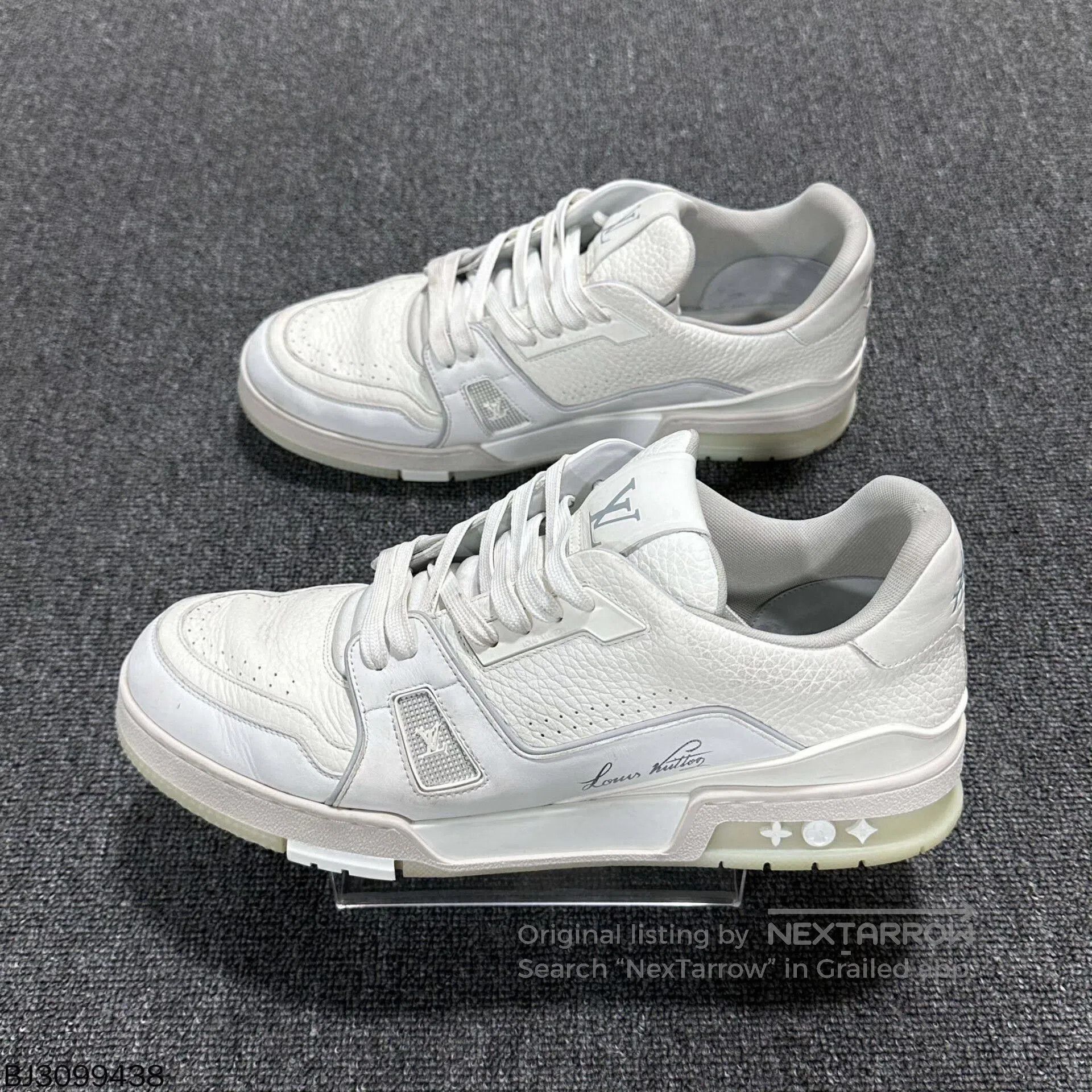 Louis Vuitton white LV trainer sneakers for casual style. Size US 10 / EU 43 - 1 Thumbnail