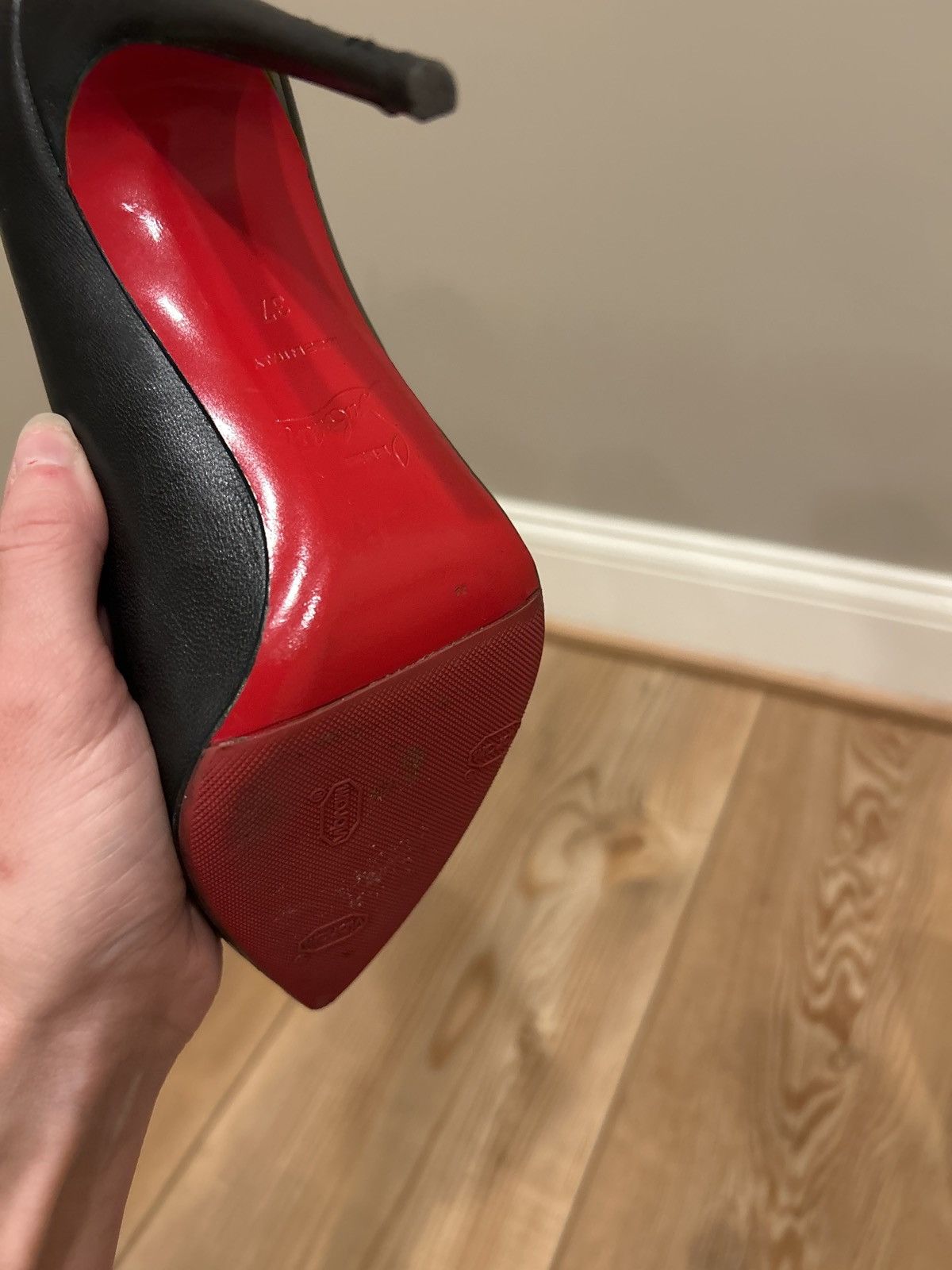 Christian Louboutin Pigalle 100mm Pumps Size US 7 / IT 37 - 6 Thumbnail