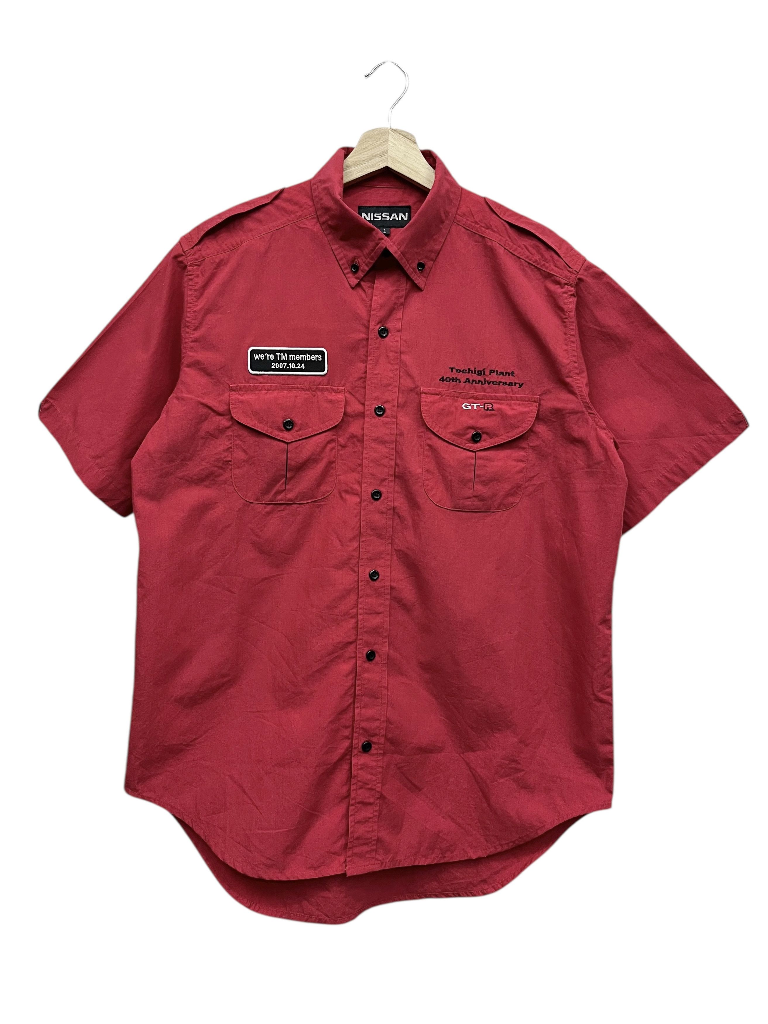 Japanese Brand 🏁NISSAN SKYLINE GT-R Tochigi Plant 40th Ann. Worker Shirt Size US M / EU 48-50 / 2 - 1 Thumbnail