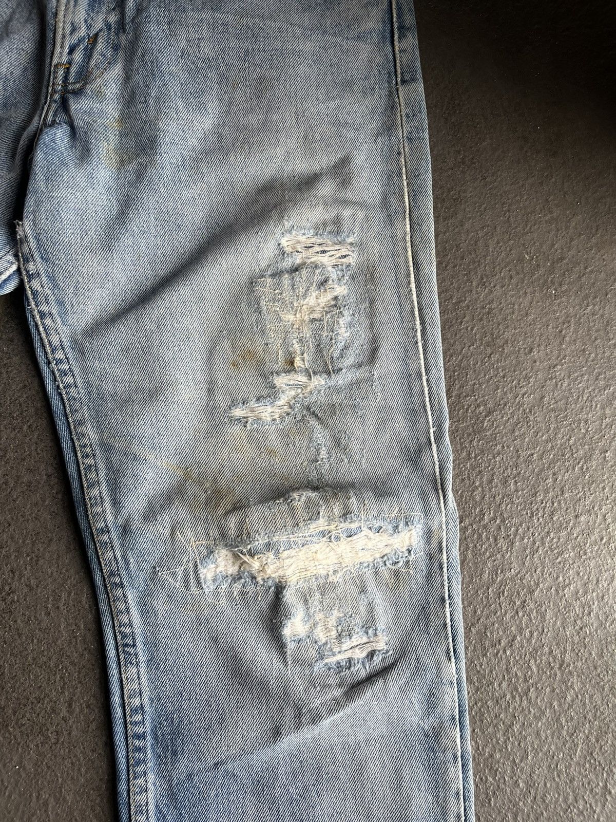 Levi's Vintage Levi’s 80’s 505 Distressed Faded Blue Size US 30 / EU 46 - 4 Thumbnail
