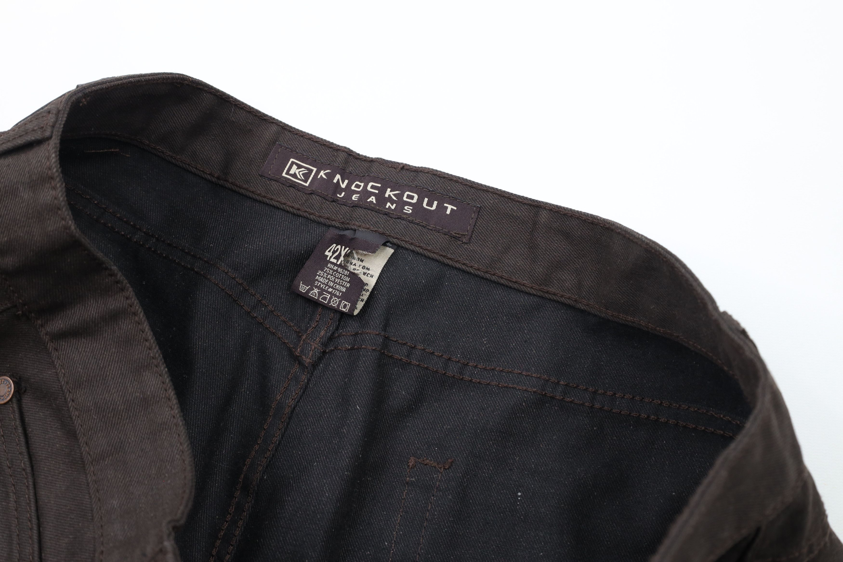 Vintage Vintage 90s Streetwear Cotton Baggy Wide Leg Jeans Brown Size US 42 / EU 58 - 8 Thumbnail