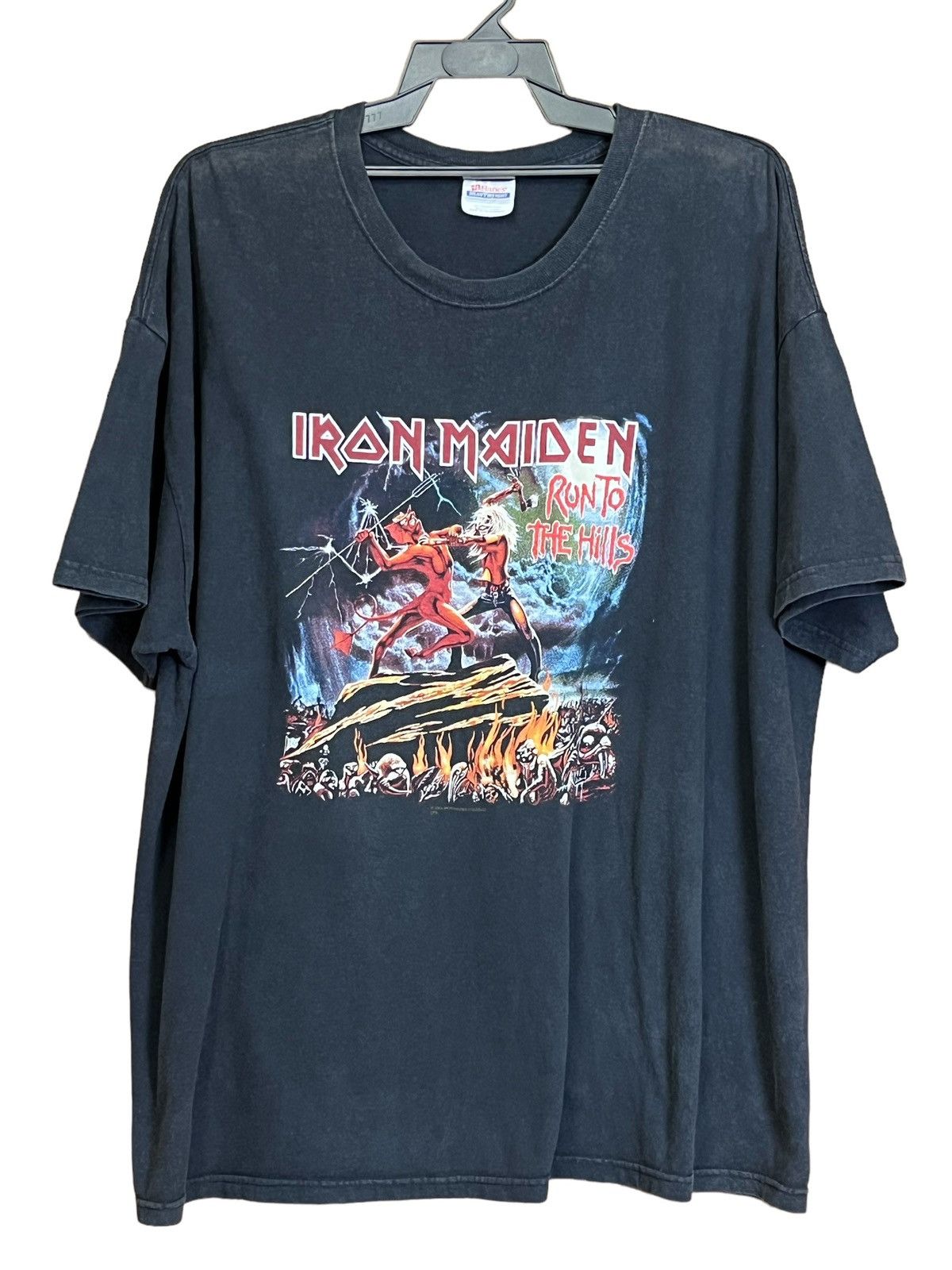 Vintage VINTAGE Y2K IRON MAIDEN “RUN TO THE HILLS” 2004 TOUR T SHIRT |  Grailed