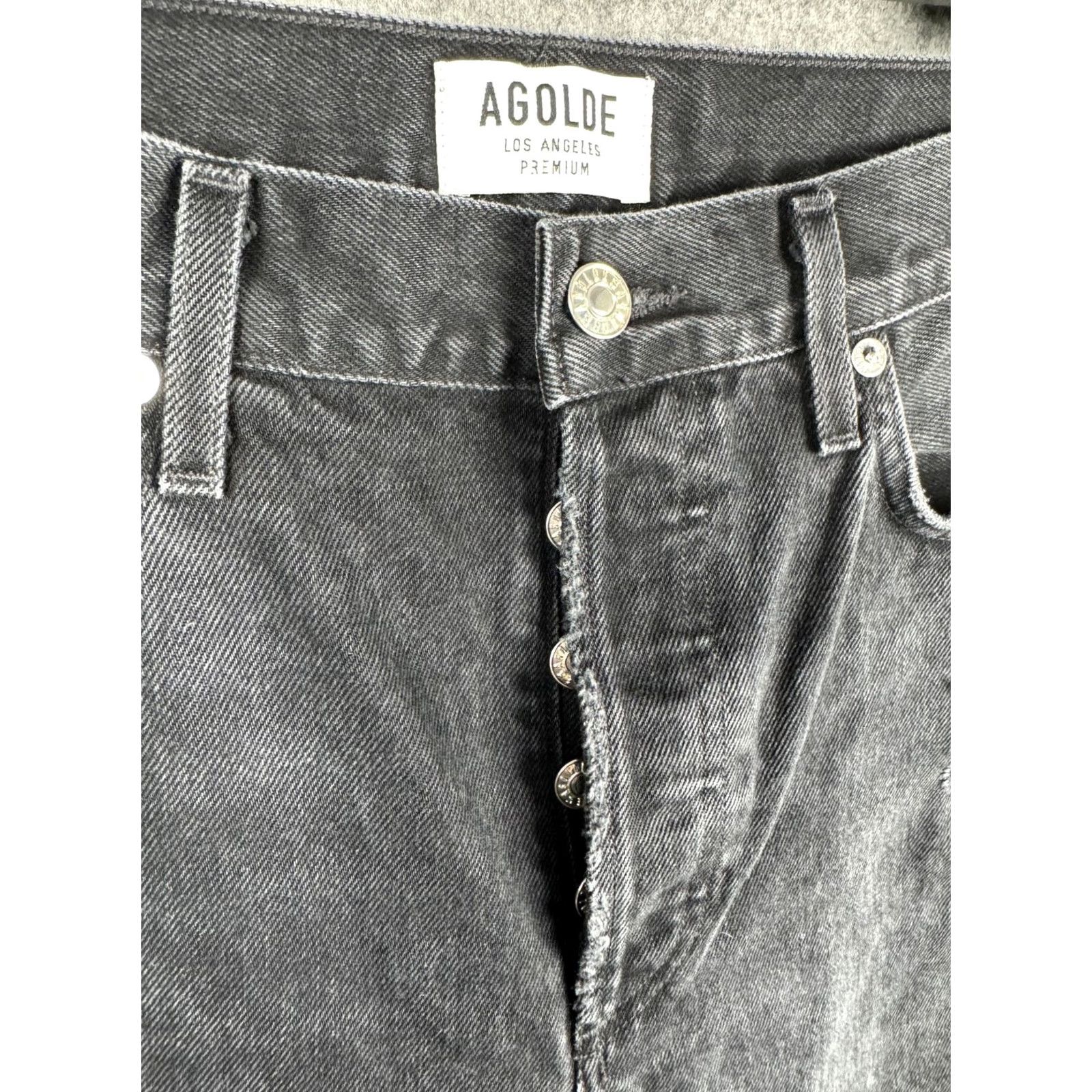 Agolde VINTAGE Agolde Jeans Women 28 Distressed Black 90s Pinch High Rise Straight Size 28" / US 6 / IT 42 - 3 Thumbnail
