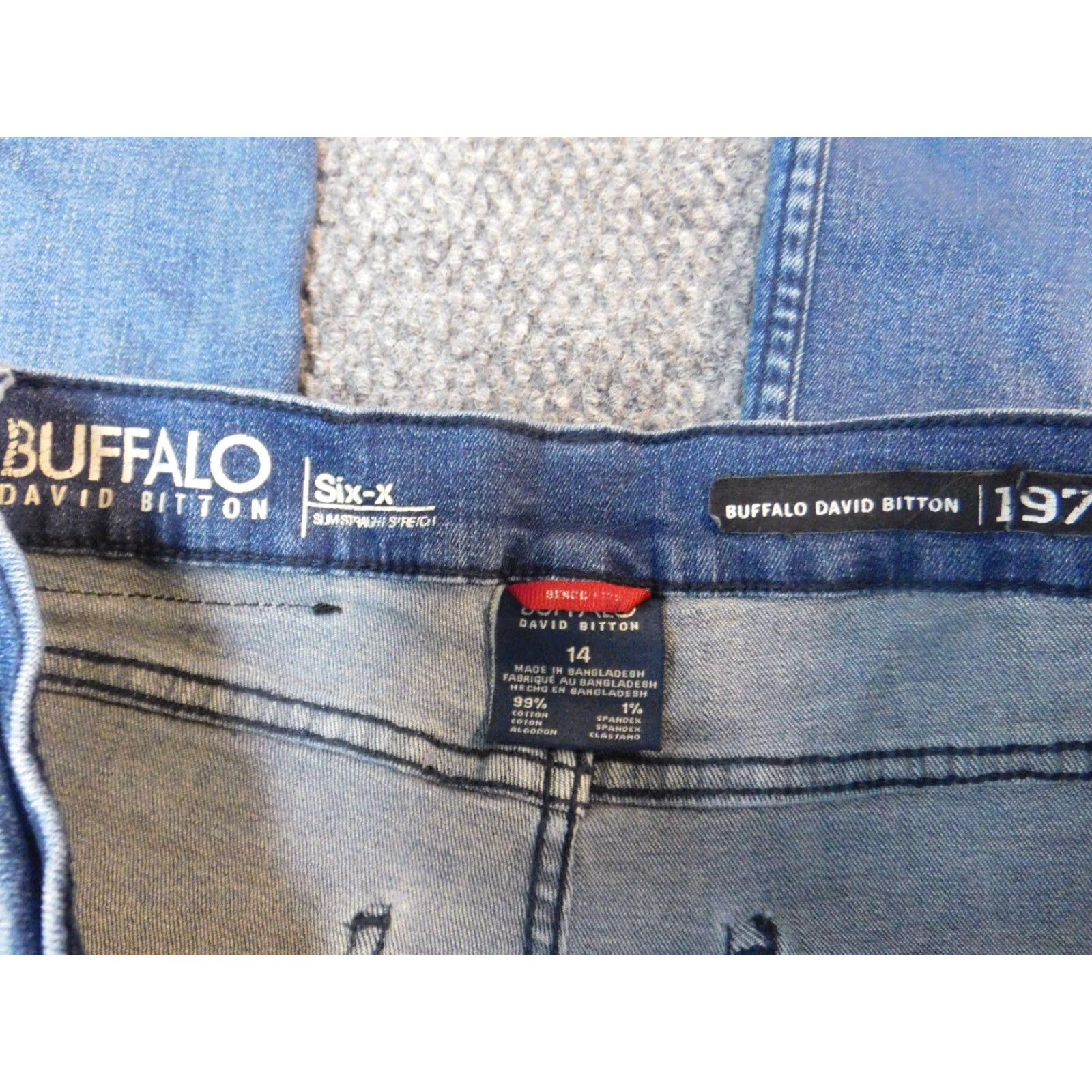 Buffalo David Bitton Buffalo by David Bitton Womens Jeans 26x26 Denim Straight Regular Blue Cotton 26 in Inseam Zipper Pockets Size 26" / US 2 / IT 38 - 2 Thumbnail