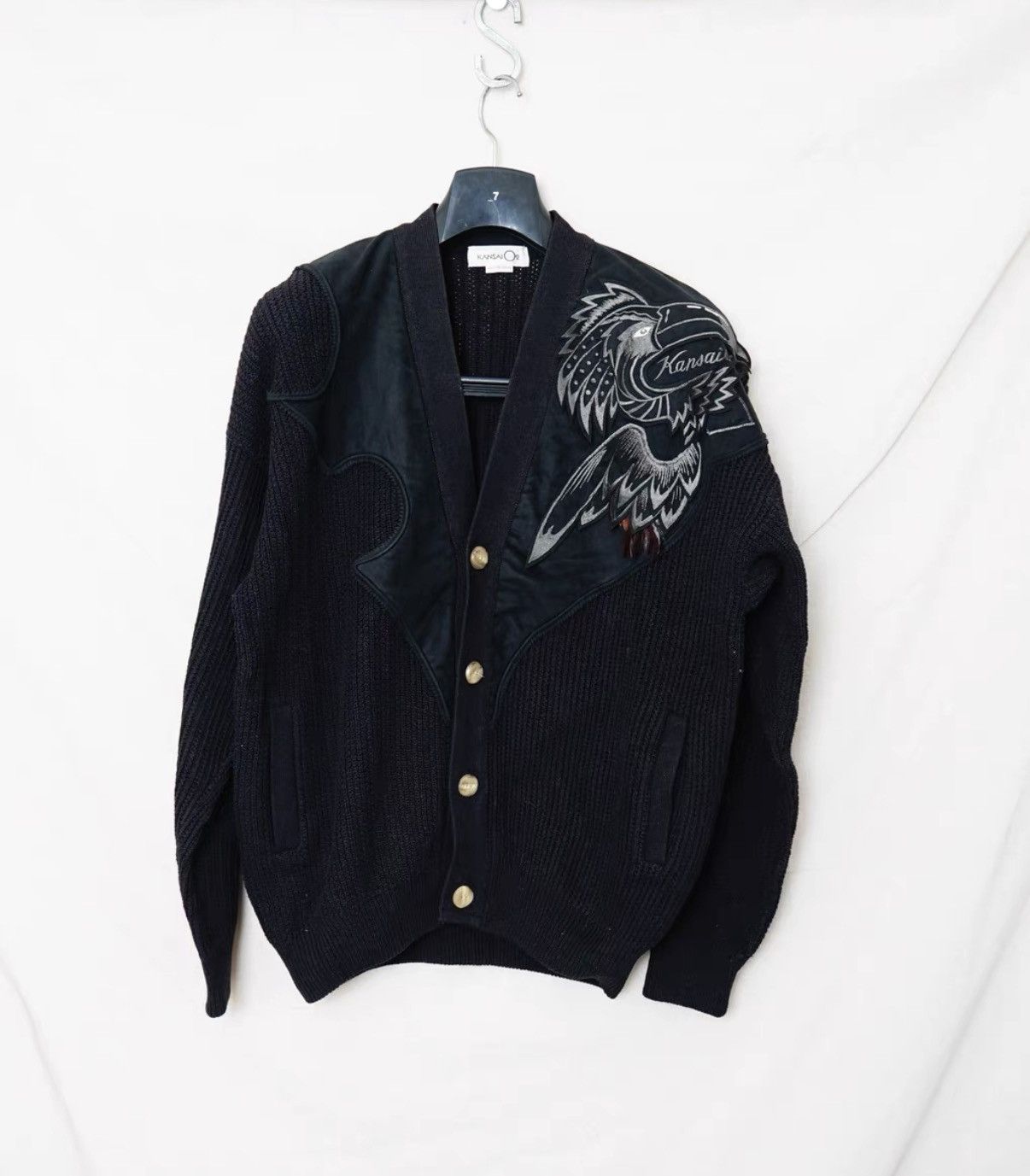 Kansai Yamamoto Kansai Yamamoto Archive Embroidered Panel Cardigan Size US M / EU 48-50 / 2 - 1 Thumbnail
