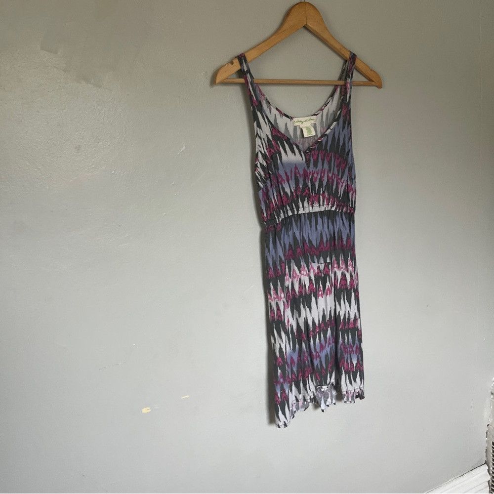 Anthropologie Anthropologie Staring at Stars Dress Gray Pink Dress Size ONE SIZE - 4 Thumbnail