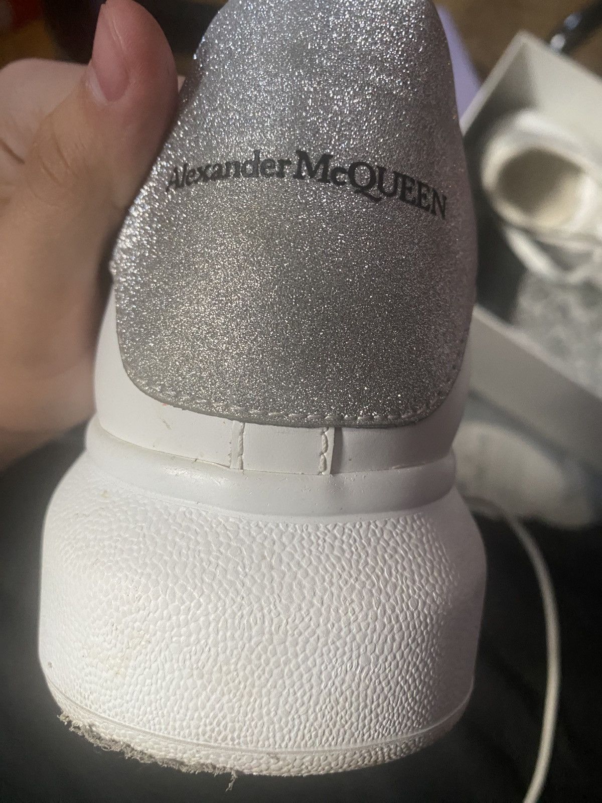 Alexander McQueen Alexander Mcqueen White Silver Glitter Size US 10.5 / EU 43-44 - 13 Thumbnail