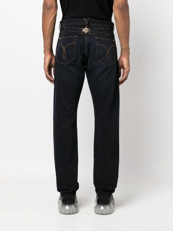 Versace o1y0425 Denim Pant in Midnight Blue Size US 33 - 3 Thumbnail