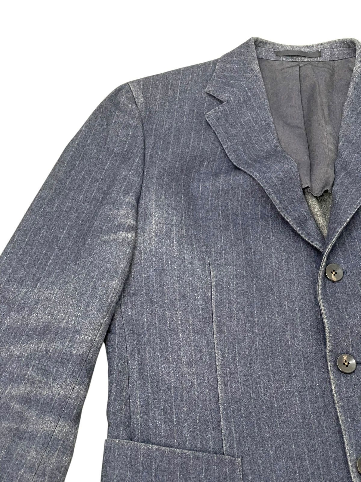 Boglioli Chore Jacket Boglioli Italy Wool Faded Striped 6🟩7 Size US M / EU 48-50 / 2 - 8 Thumbnail