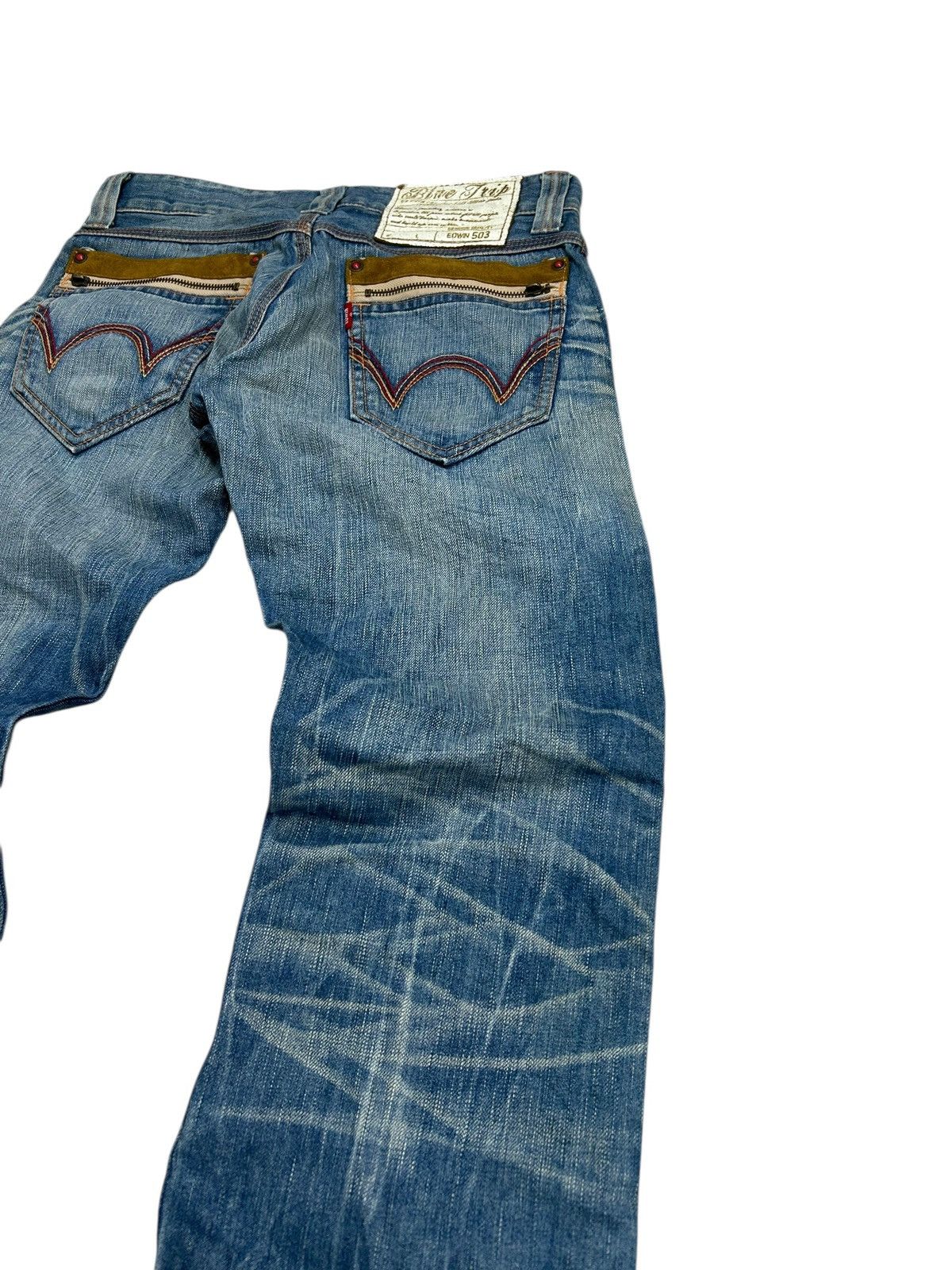 Edwin Flare Edwin 503 Blue Trip Clawn Marks Washed Size US 30 / EU 46 - 11 Thumbnail