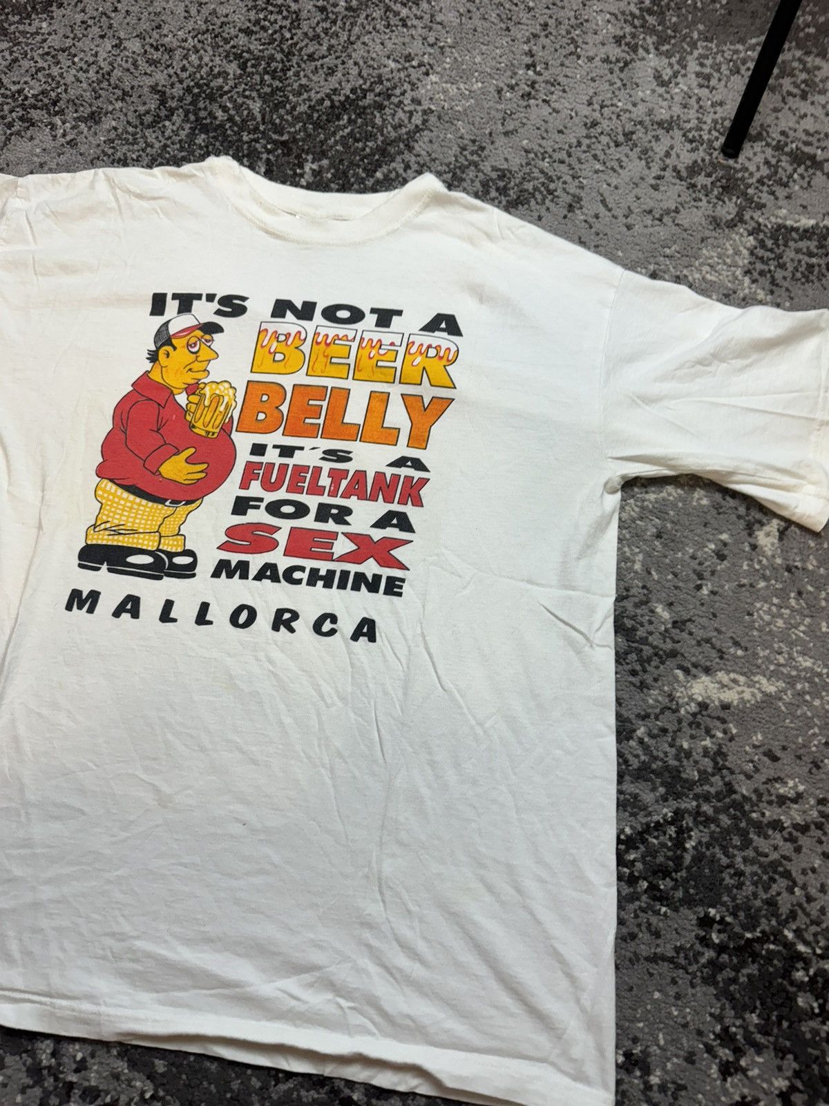 Other Vintage Y2K Humour Crazy Shirt Beer Belly Sex Machine Print Size US L / EU 52-54 / 3 - 2 Thumbnail