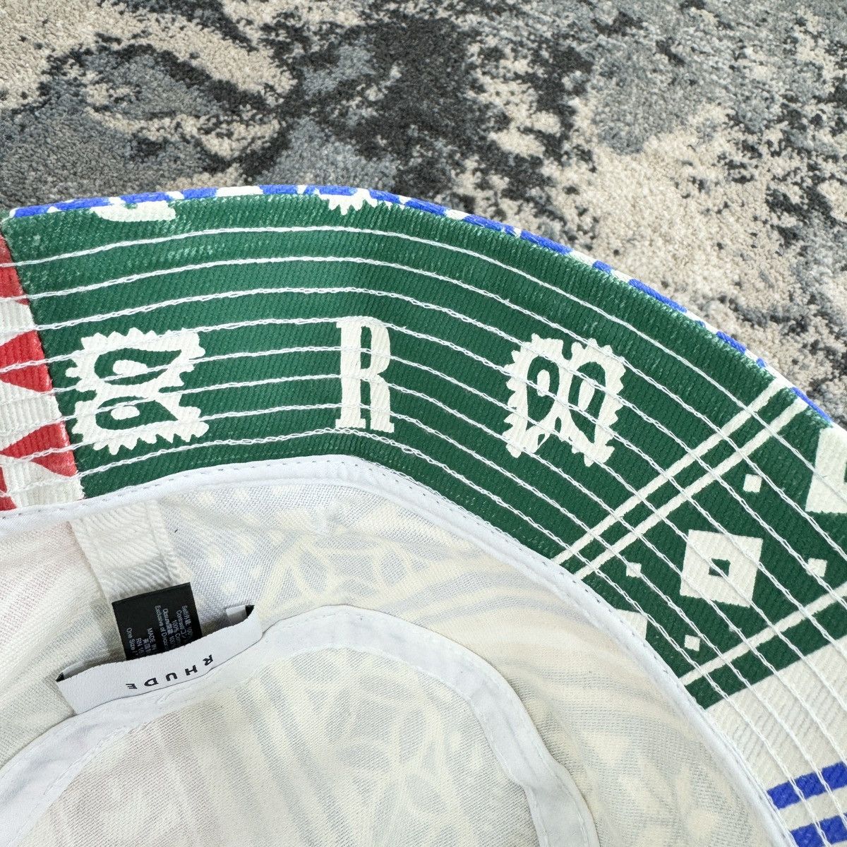 Rhude Rhude Card Print Bucket Hat In Multi RRP £215 Size ONE SIZE - 3 Thumbnail
