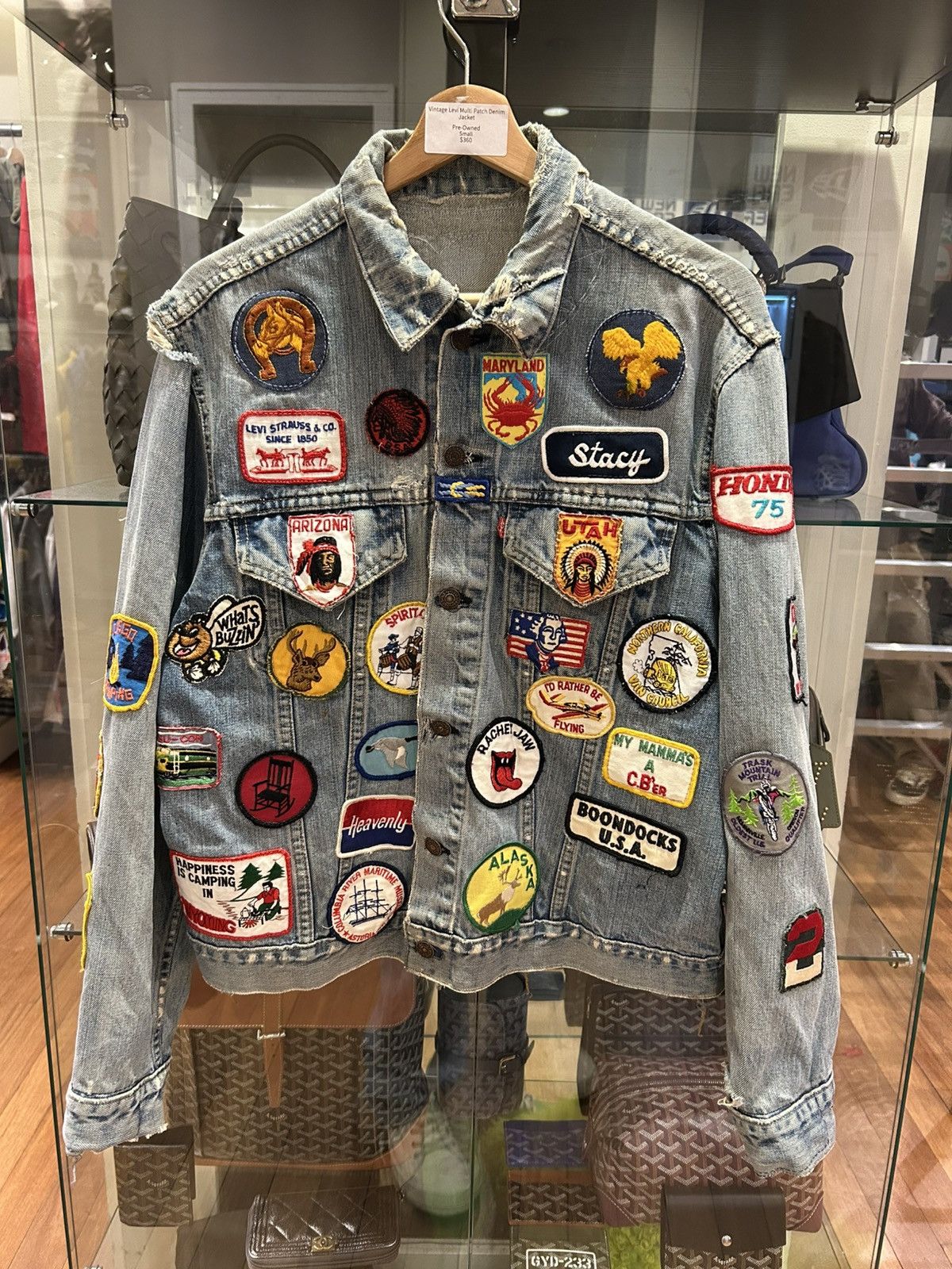 Levi's Vintage Clothing Vintage Levis Patch Denim Jacket Size US S / EU 44-46 / 1 - 1 Thumbnail