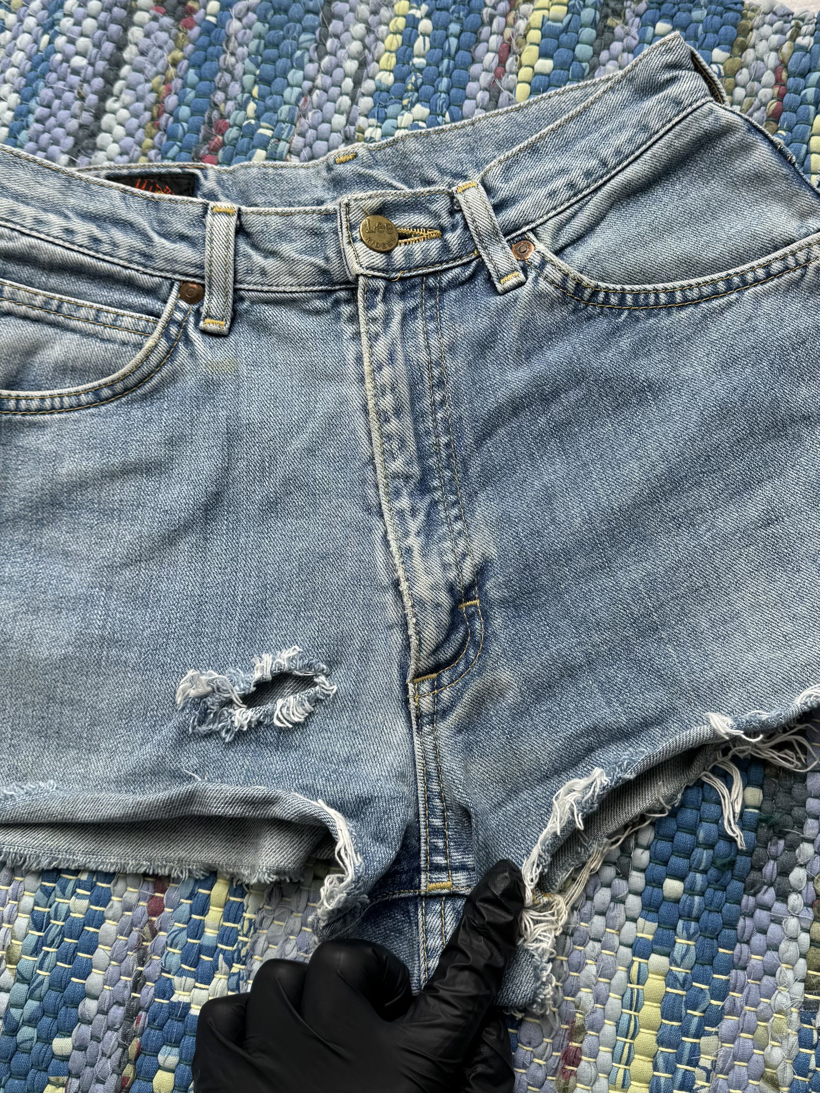 Vintage Vintage Denim Mini Shorts D15 Size 27" / US 4 / IT 40 - 4 Thumbnail