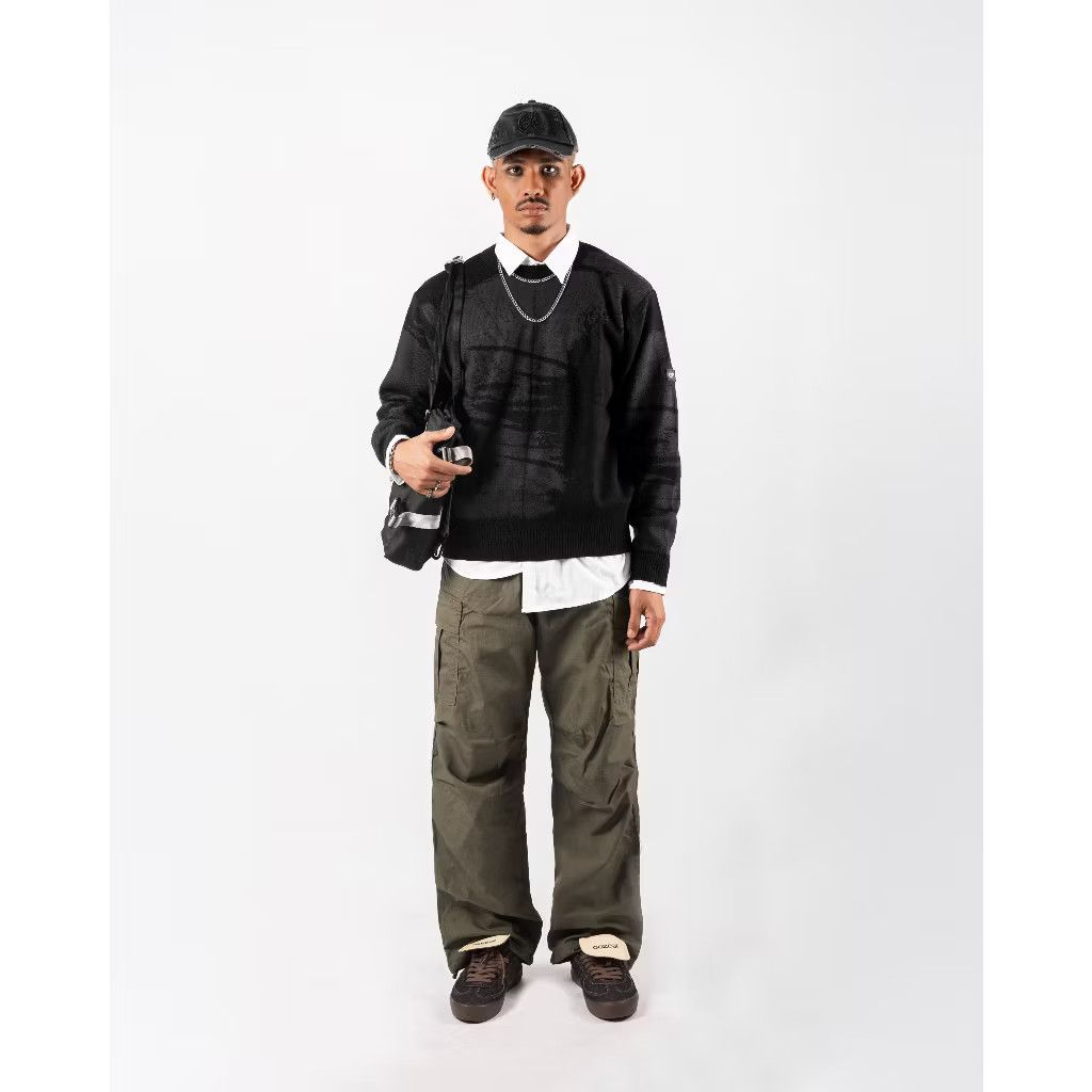 If Six Was Nine 💥 Rust rust rust full print knitwear jacket Size US L / EU 52-54 / 3 - 4 Thumbnail