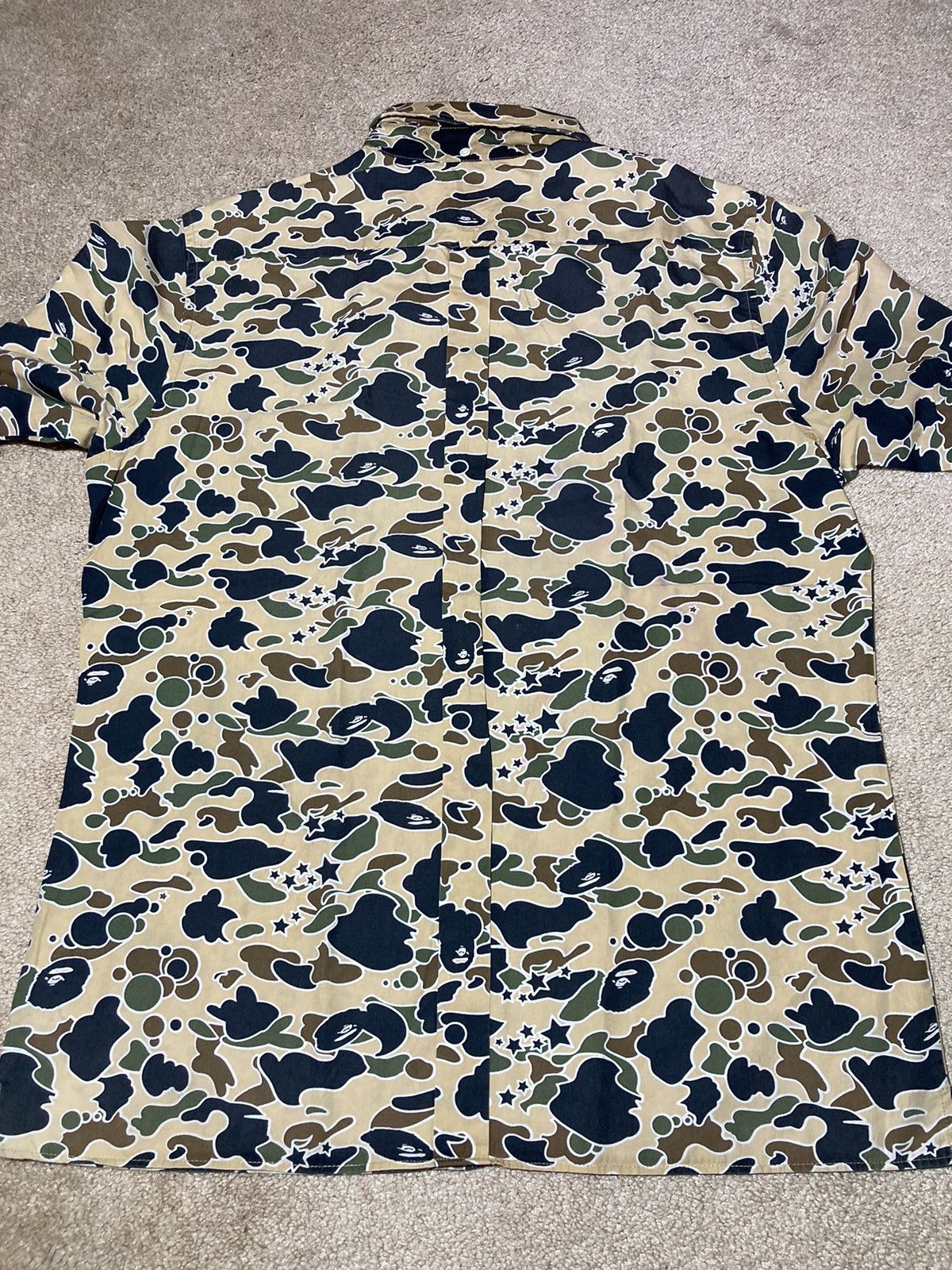 Bape 2003 Bape Psyche Camo Button Up Crazy First Camo OG Vintage Size US L / EU 52-54 / 3 - 9 Thumbnail