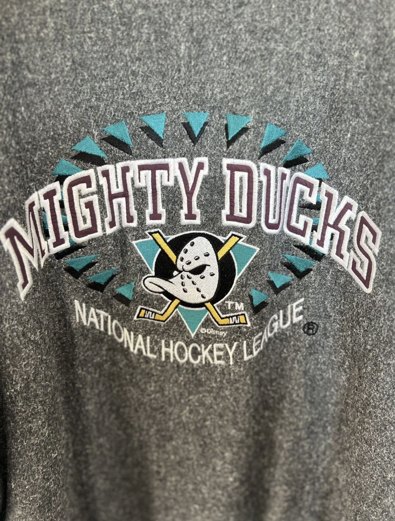 Other NHL Mighty Ducks Disney Leather Bomber Jacket Mens XL Size US XL / EU 56 / 4 - 3 Thumbnail