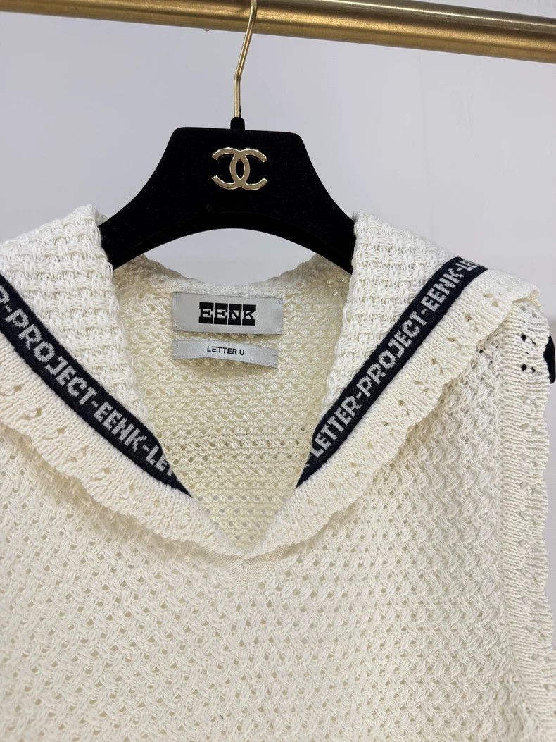 Maison Margiela EENK Knit Vest with Lace Collar-2506 Size S / US 4 / IT 40 - 3 Thumbnail