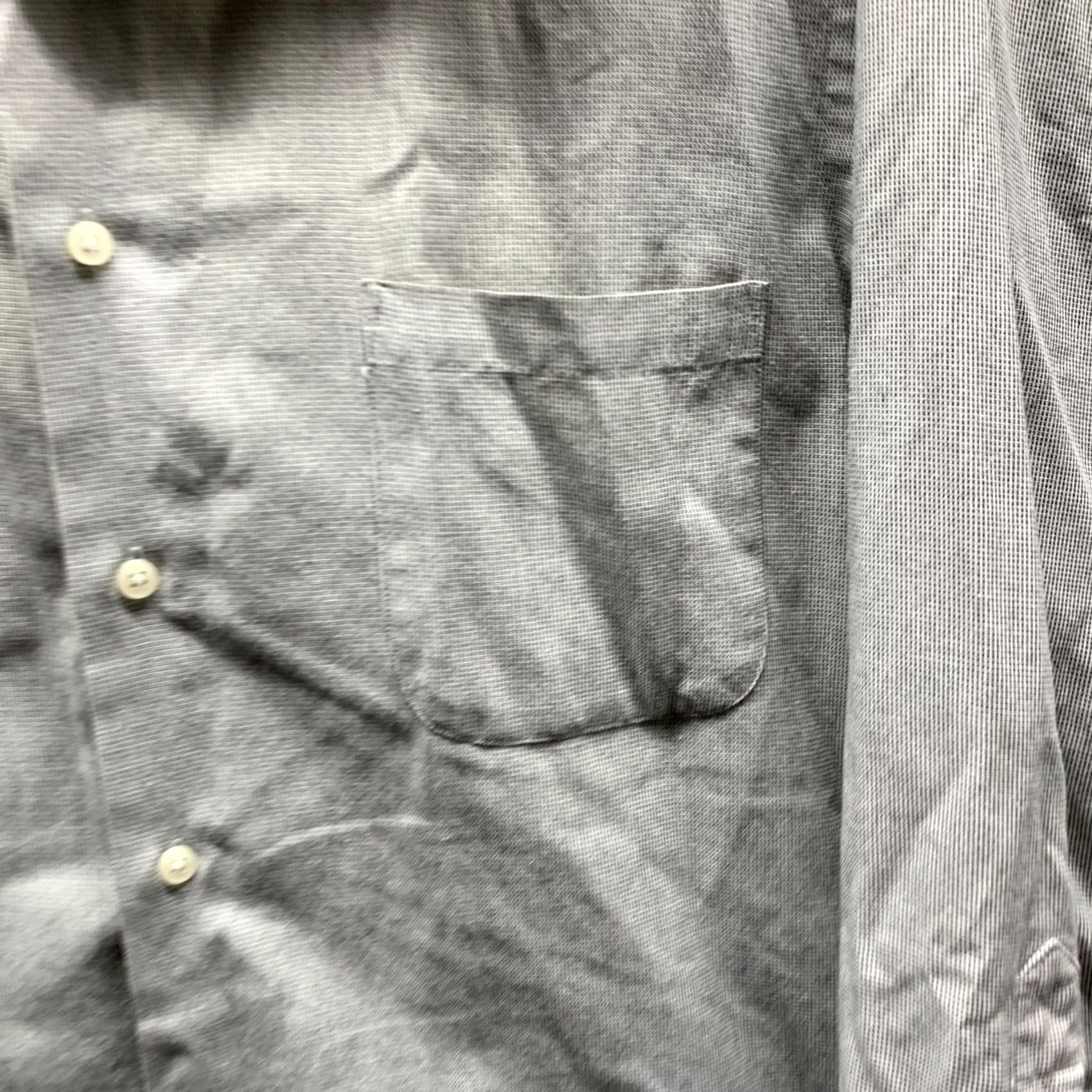 Geoffrey Beene Geoffrey Beene Shirt Mens 16.5 Large Gray Oxford Cotton Button-Up Vintage 80s 90s Casual Regular Collar Mens Size US XL / EU 56 / 4 - 3 Thumbnail