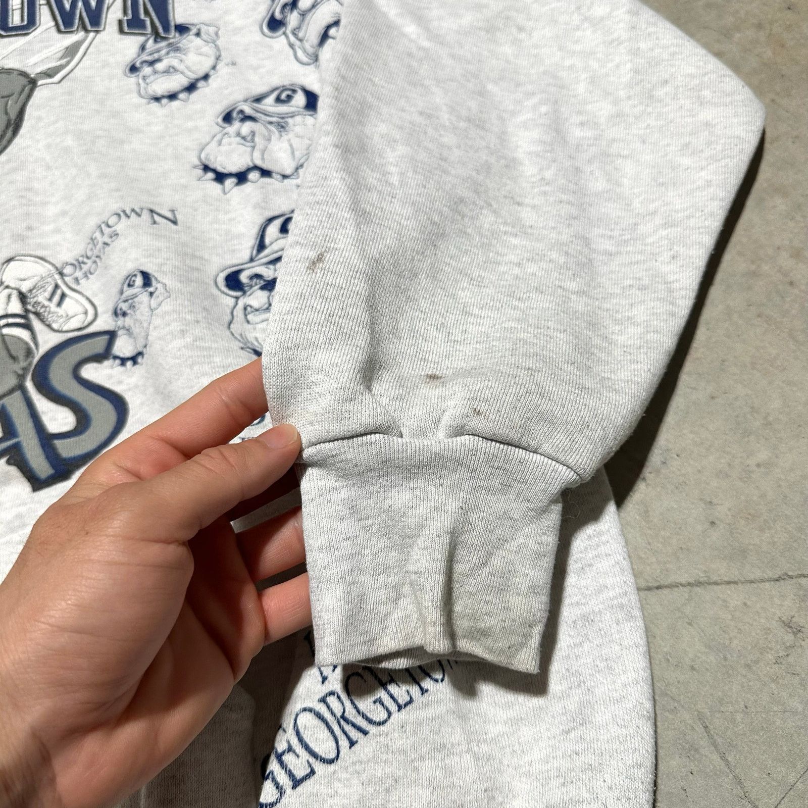 Starter Vintage GeorgeTown Hoyas AOP Sweater Size Large in Men Size US L / EU 52-54 / 3 - 5 Thumbnail