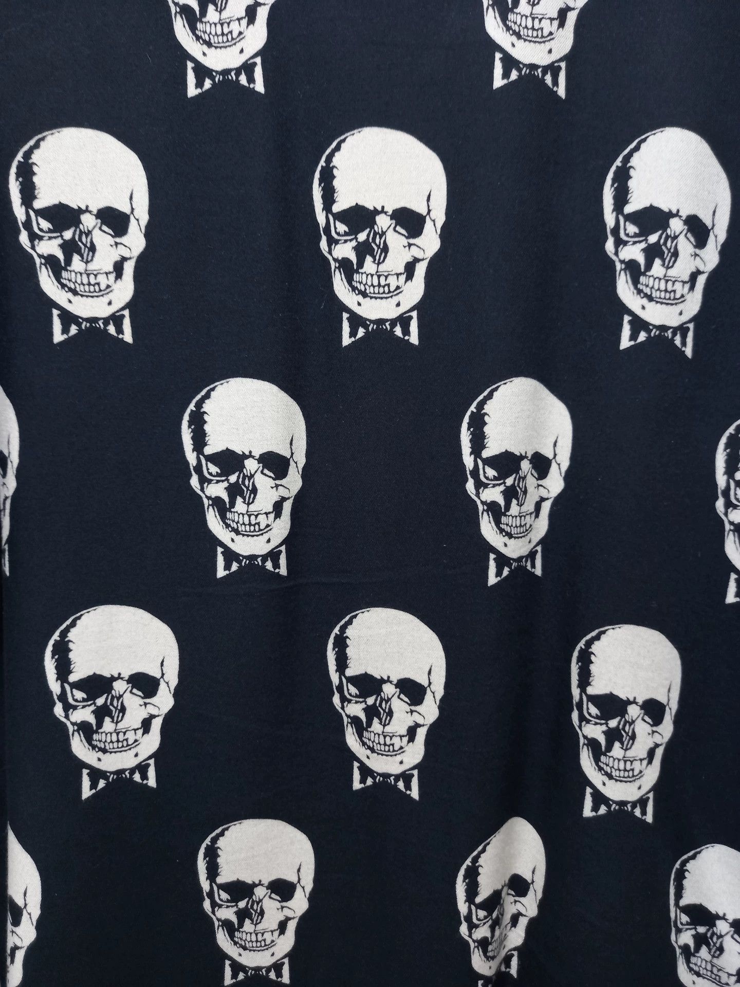 Saint Laurent Paris SLP 15SS Skull Shirt 40 (9/10) Size US XXS / EU 40 - 3 Thumbnail