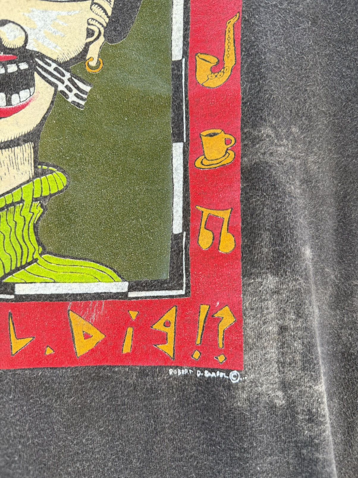 Band Tees Thrashed Vintage 90s Art Bean Nick By Robert D. Raadel Tee Size US L / EU 52-54 / 3 - 3 Thumbnail