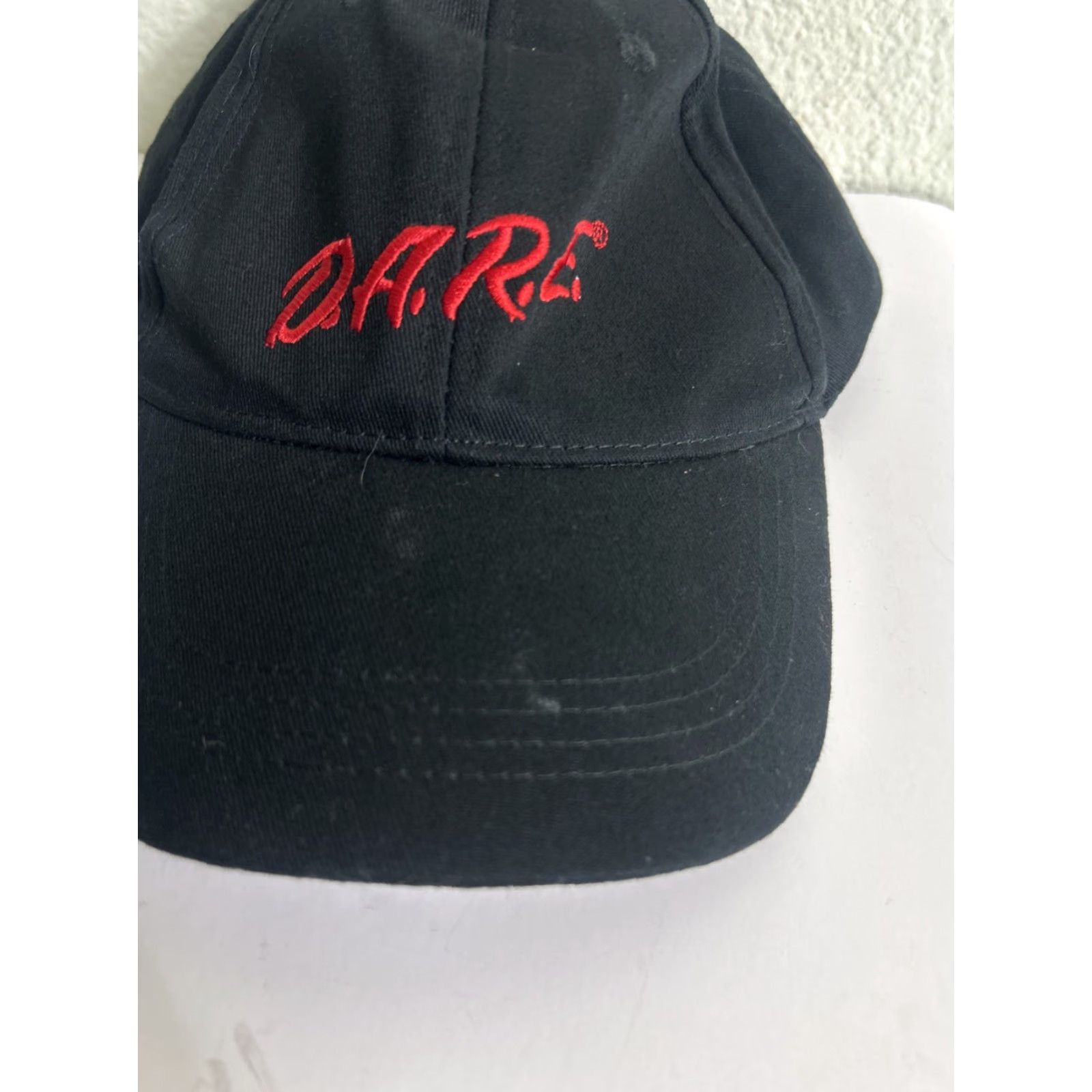 Vintage DARE Black Adjustable Strapback Hat Red Hook Loop User: DARE Black Adjustable Strapback Hat Red Hook Loop Size ONE SIZE - 2 Thumbnail