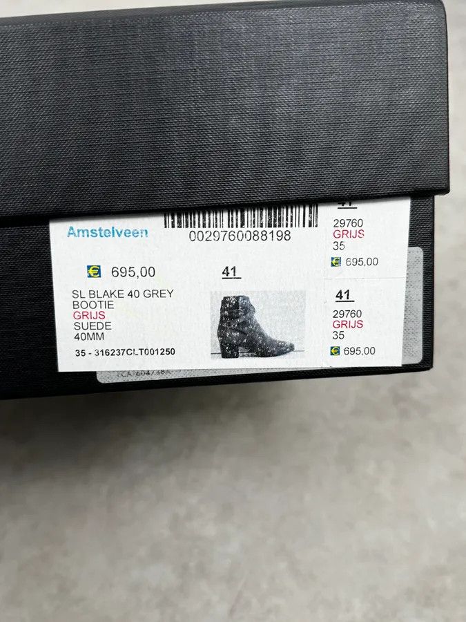 Saint Laurent Paris Saint Laurent Grey Suede Jodhpur Boots Size US 8 / EU 41 - 11 Thumbnail