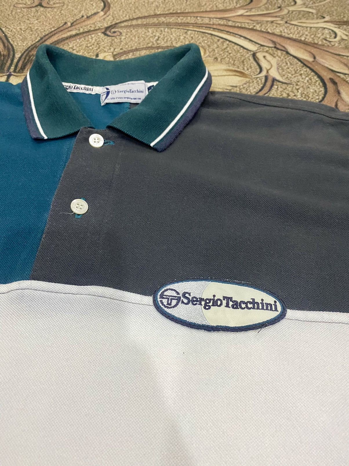 Sergio Tacchini × Vintage vtg sergio tacchini polo shirt Size US XXL / EU 58 / 5 - 3 Thumbnail