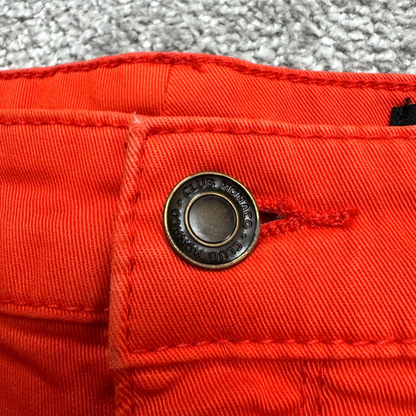 Club Monaco VINTAGE Club Monaco Jeans Womens 4 Red Zip Pockets Skinny 28x27 Cotton Blend Denim Regular Modern City Streetwear Mens? Size 27" / US 4 / IT 40 - 3 Thumbnail