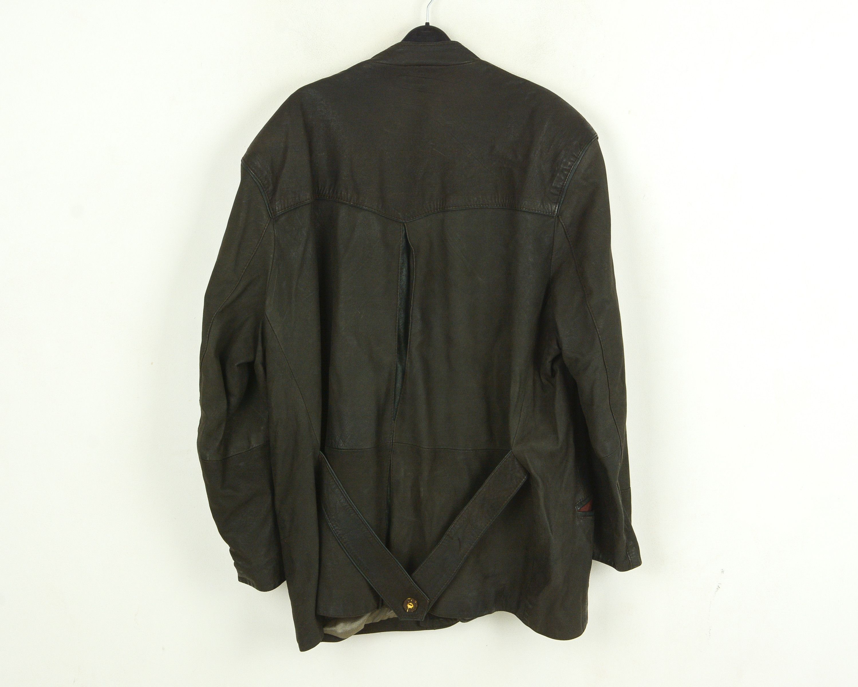 Leather × Vintage New Fast 4XL Genuine Leather Trachten Jacket Coat Blazer VTG Size US XXL / EU 58 / 5 - 3 Thumbnail