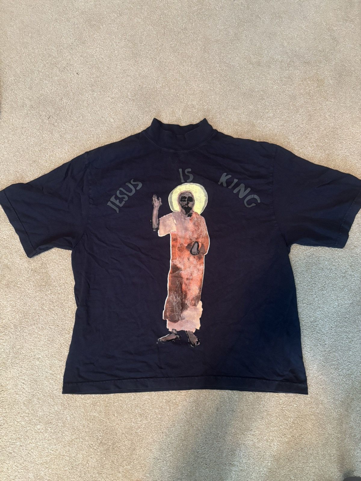 Navy Kanye West Jesus is King T shirt