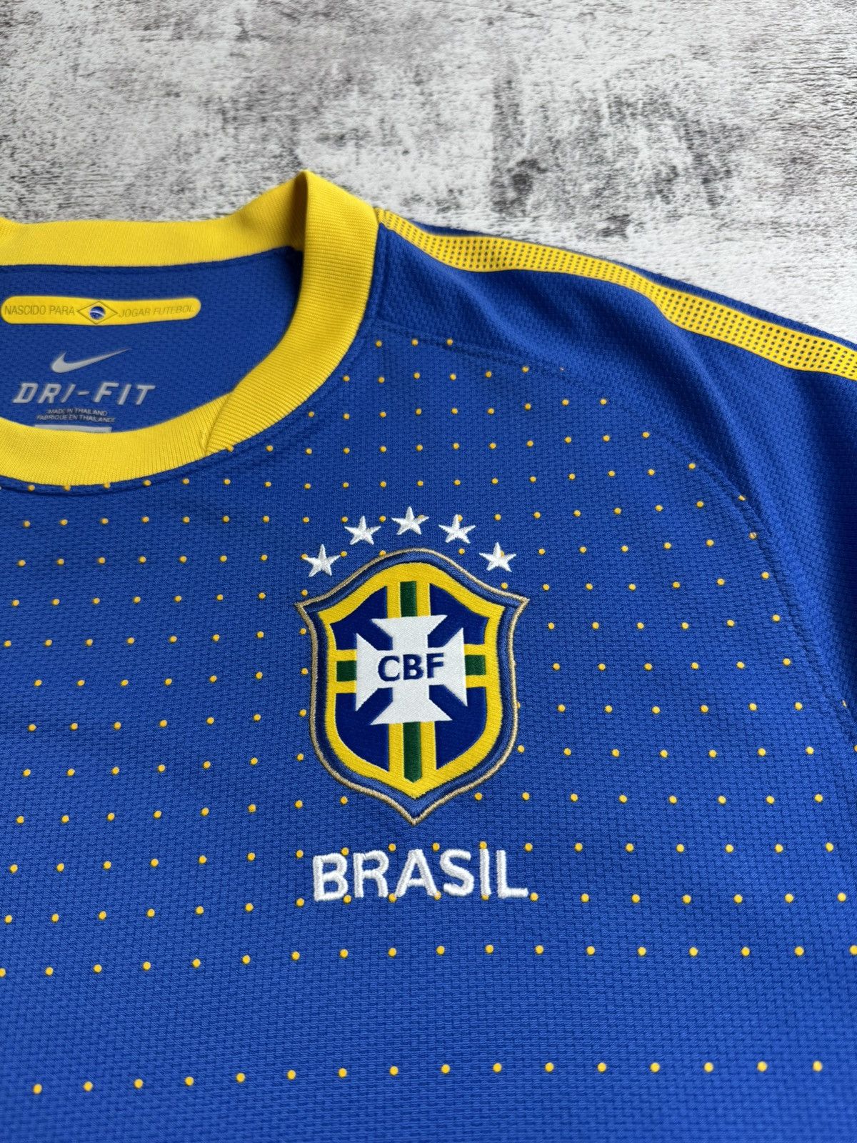 Nike Nike BRAZIL Away 2010/2011 National Football T Shirt Jersey Size US L / EU 52-54 / 3 - 8 Thumbnail