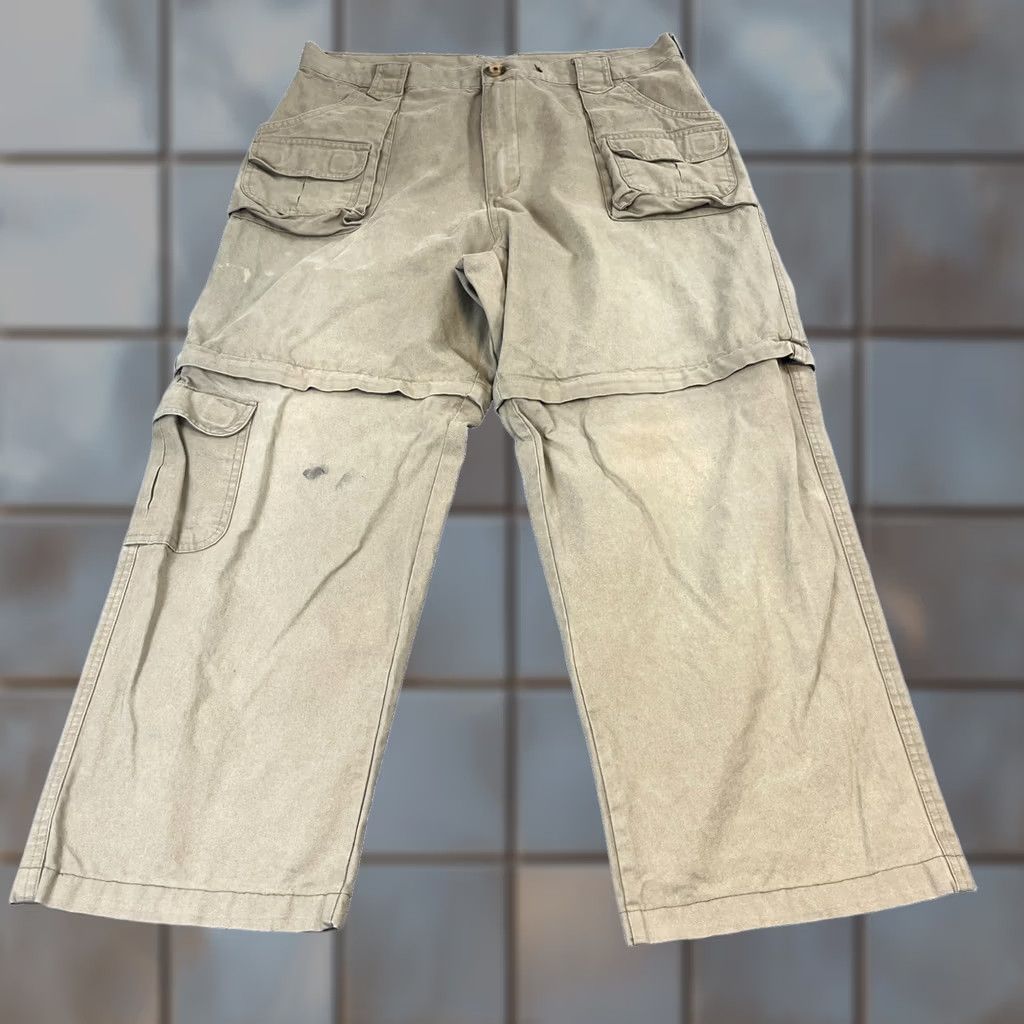 Dickies Dickies Mens Cargo Trousers Pants 34 Short Baggy Convertible Zip Off Workwear Beige Cotton 5-Pocket Cargo Regular Mens Size US 34 / EU 50 - 1 Thumbnail