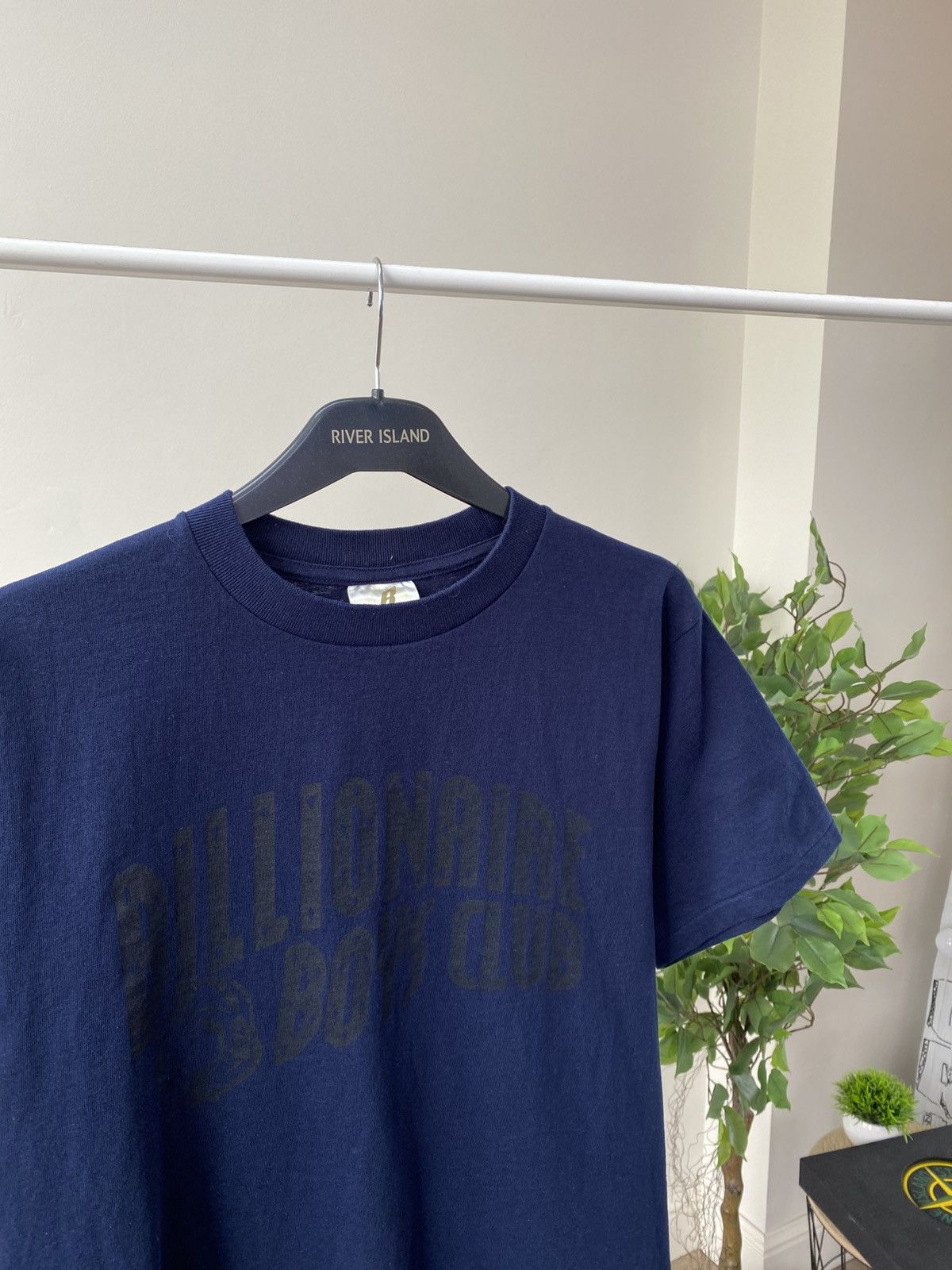 Billionaire Boys Club × Vintage Vintage Billionaire Boys Club Logo Denim Navy Tee Size US M / EU 48-50 / 2 - 6 Thumbnail