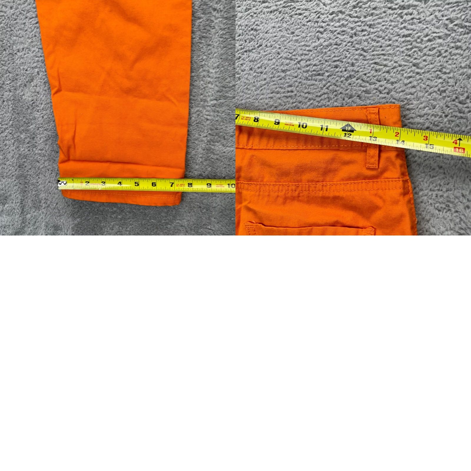 Vintage Sincerely Jules Pants Womens 7 Orange Cargo Utility Straight Leg Workwear Pants Mens Womens Girls Boys Size 28" / US 6 / IT 42 - 8 Thumbnail