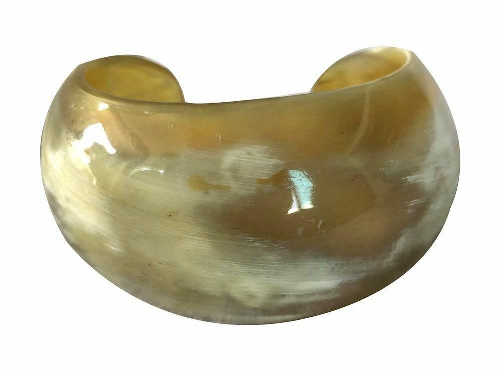 Designer New Textured Cow Horn Bracelet. Size ONE SIZE - 2 Thumbnail