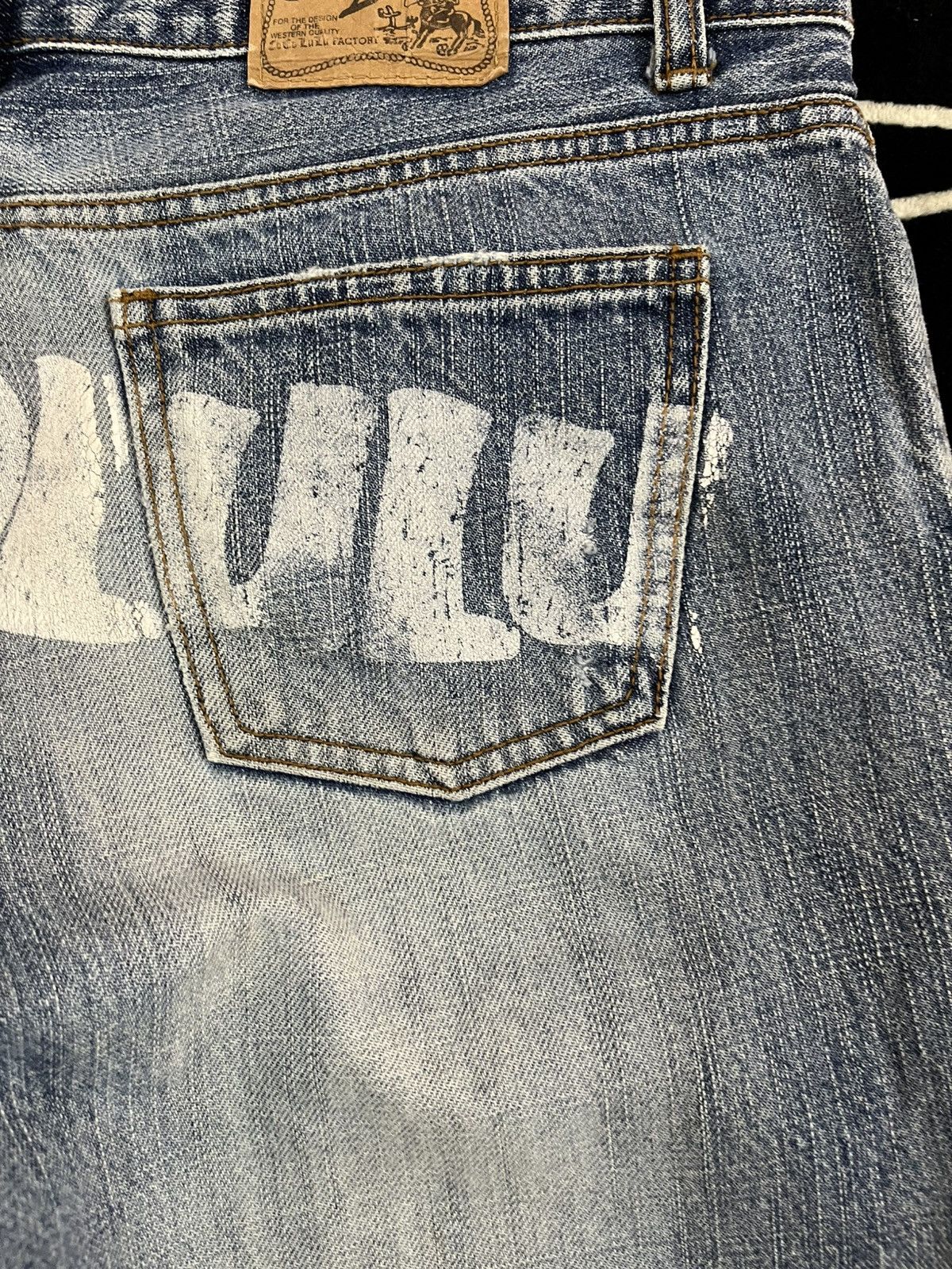 14th Addiction × 4GSELLER Vintage Cocolulu Big Logo Imprint Denim Size US 32 / EU 48 - 11 Thumbnail