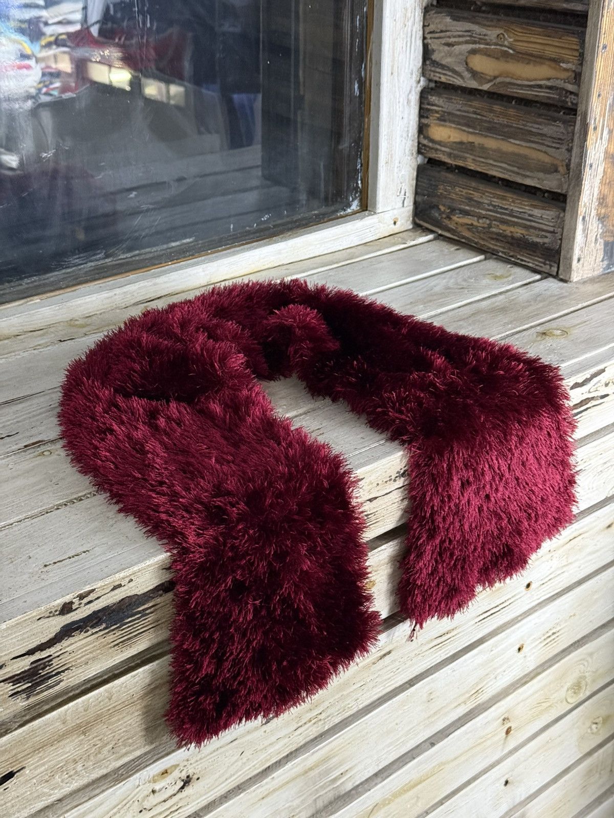 Japanese Brand × Vintage Avant Garde japanese fuzzy mohair Opium scarf vintage y2k Size ONE SIZE - 4 Thumbnail