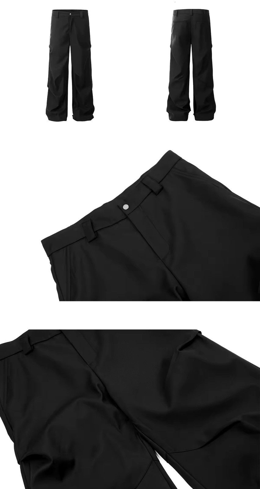 Other Streetwear Casual Wide Leg Pleated Pants Size US 34 / EU 50 - 5 Thumbnail
