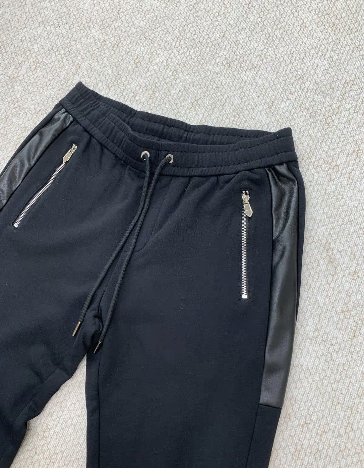 Hermes HERMÈS Black Jogger Pants with Horse Leather Embroidery Size US 36 / EU 52 - 4 Thumbnail
