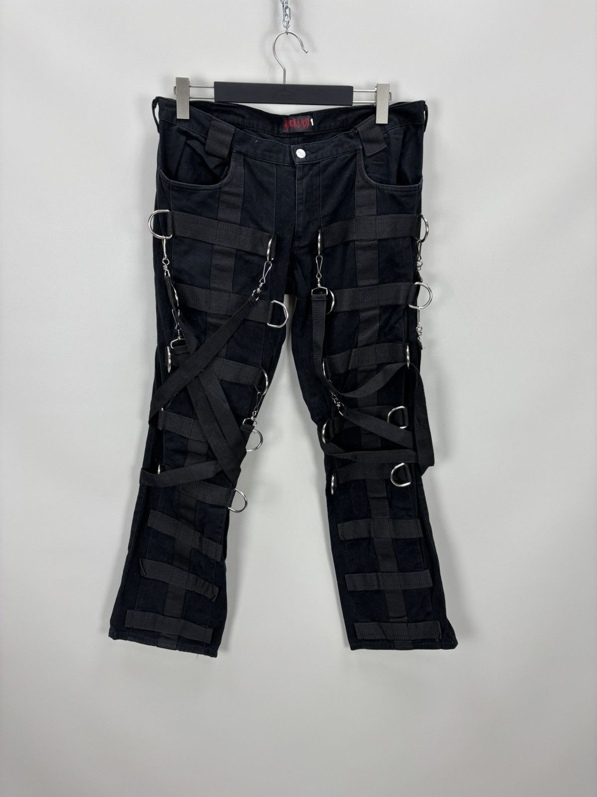 Other Mens gothic punk Y2k Jeans Aderlass Size 34/36 Color Black Size US 34 / EU 50 - 1 Thumbnail