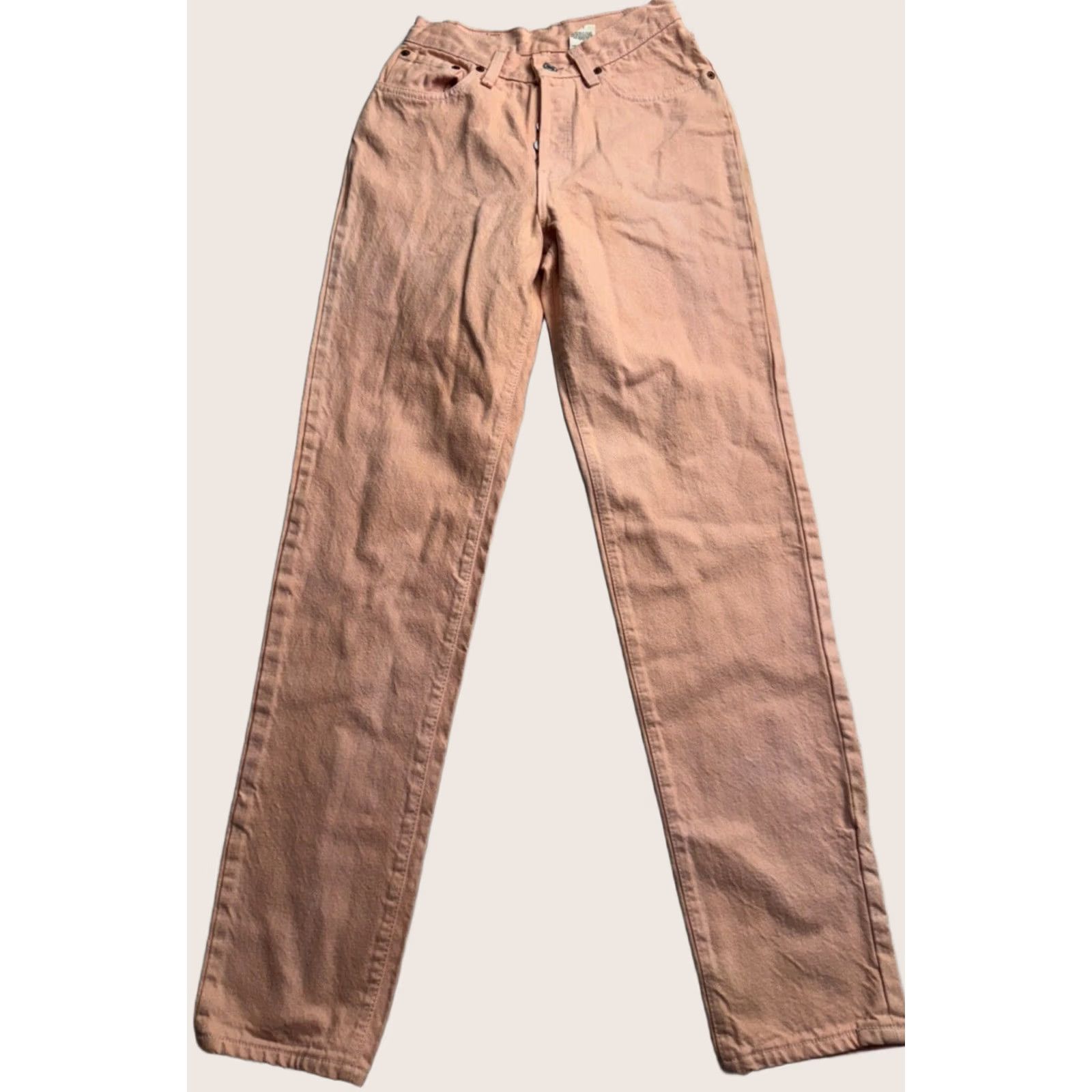 Levi's VINTAGE Levis 501xx Jeans Womens 7 23x31 Peach Original 90s Button Fly Paper Tag Size 28" / US 6 / IT 42 - 1 Thumbnail