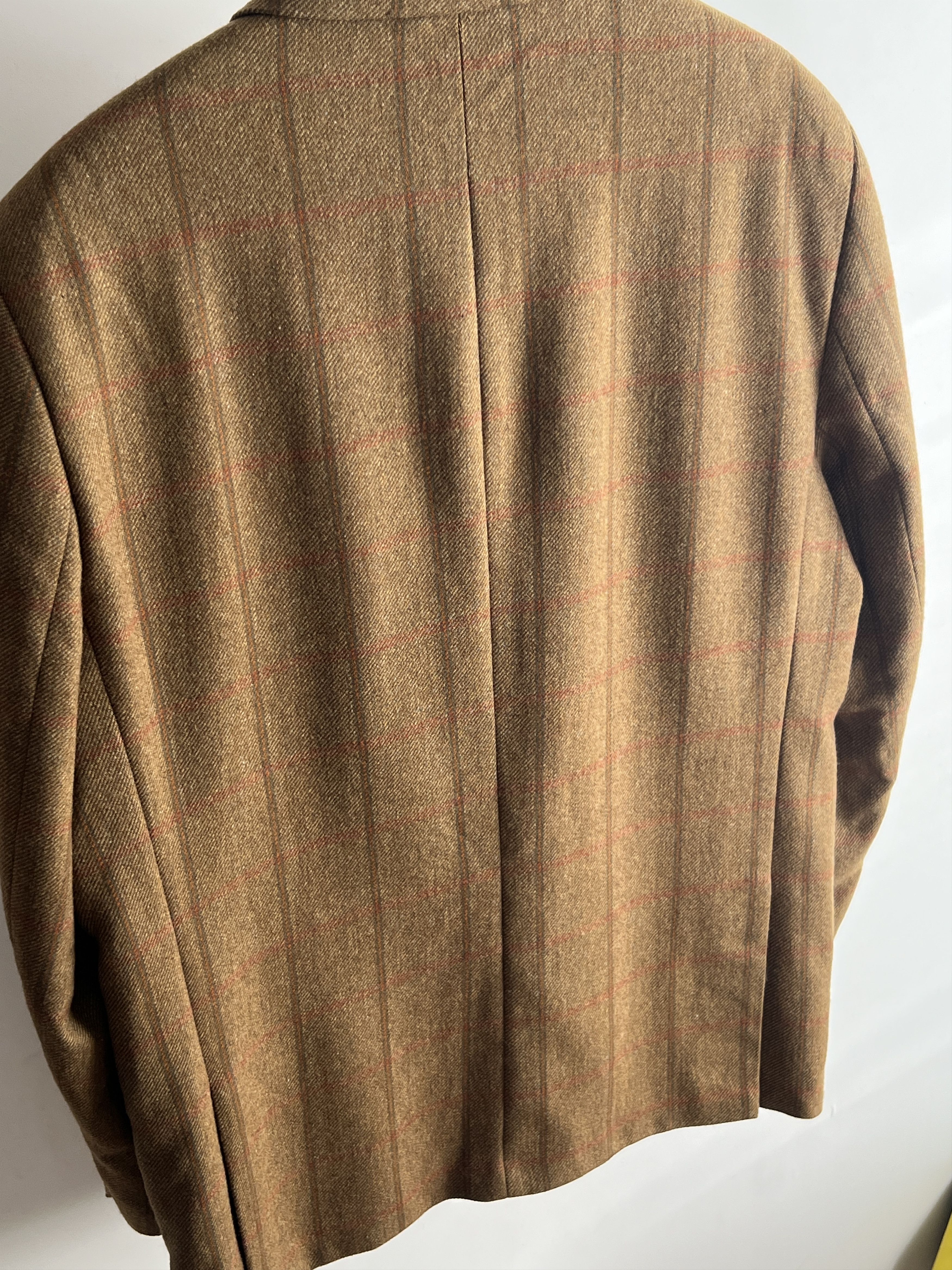 Barbour Vintage Barbour Tweed Wool Blazer Classic British Heritage Size 48R - 9 Thumbnail