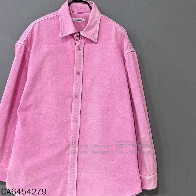 Balenciaga Balenciaga Solid color reverse side logo letter print deni Size L / US 10 / IT 46 - 2 Thumbnail