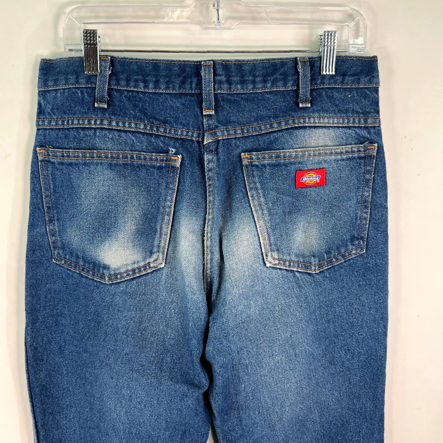 Dickies Dickies Men's Straight Leg Jeans Size 34X30 - Blue Denim, Mid Rise, Regular Fit, Classic Style Size US 32 / EU 48 - 4 Thumbnail