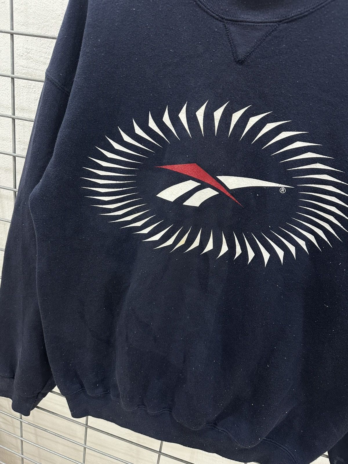 Reebok Vintage 90s Reebok Sweatshirt Made In USA Big Logo Crewneck Size US L / EU 52-54 / 3 - 5 Thumbnail